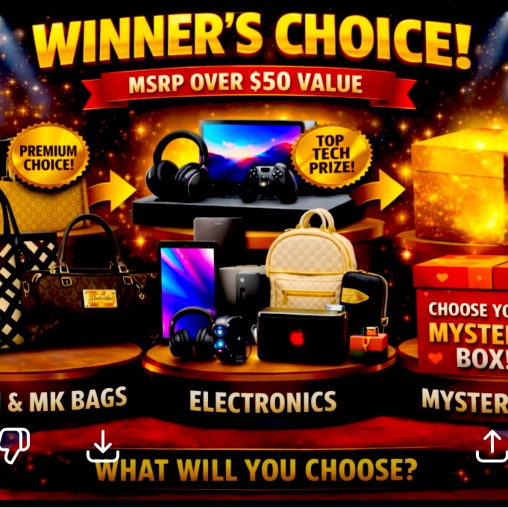 Winners Choice If Bid Is More Than $50 On Mystery Box